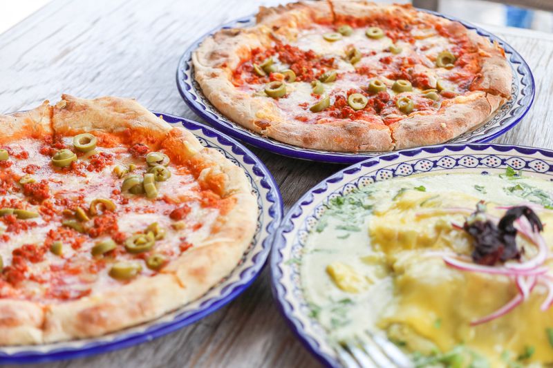 Spicy Diavola pizza with nduja sausage and fresh chili